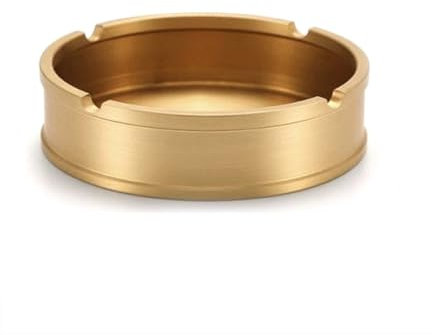 Aschenbecher Messing-Aschenbecher, Zigaretten-Aschenbecher, tragbare Aschenbecher, geeignet for den Innen- und Außenbereich, perfekt for Zuhause, Büro, Café, Terrasse, Restaurants Windaschenbecher