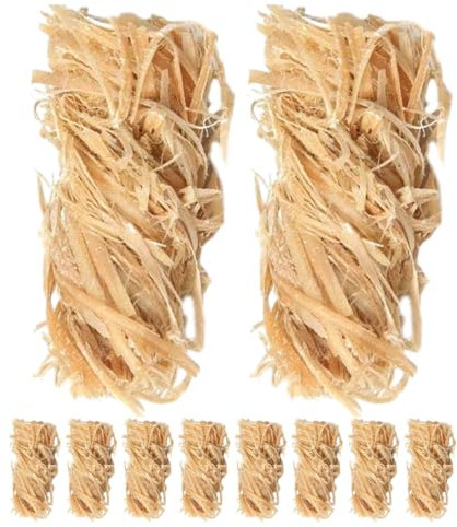 SUPVOX 12 Allume-feu en Bois Ciré, Allumage Rapide et Fiable, Légers, pour Barbecue, Cheminée et Poêles à Bois, Usage Extérieur et Pique-niques