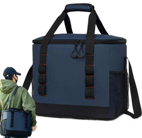 Borse più fresche isolate - Zaino termico portatile da 20 l, grande trasportatore di cibo | Raffreddatore da picnic alla prova, tote per bevande fredde, borsa da viaggio multi-tasca, petto