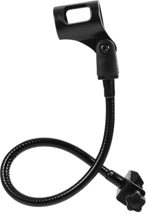 Toddmomy Stand Iron Spray and Wide Paint at Structure Bracket Material Adjustable Black with Clip-on Compatibility Hands-free Use Microphone for or Home Tv Station