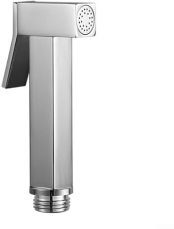 ZAMETTER Zinc Alloy Handheld Bidet Sprayer for Toilet Cleaning with Adjustable Water Pressure and Ergonomic Grip in Silver or Black Finish for Bathroom Hygiene(Silver)