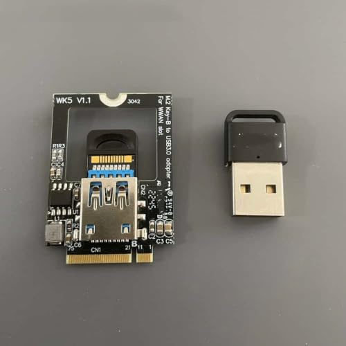Laptop M.2 to Wireless Bluetooth 4G Network USB 3.0 SSD 3042 Converter M.2 Key-B to USB 3.0 Adapter, compatible with various slots.