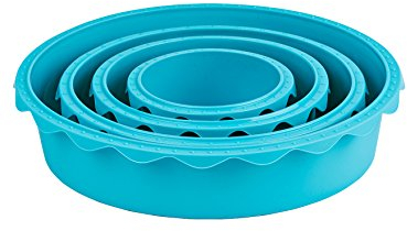 4tlg. Silikon-Backformenset rund by Wenko