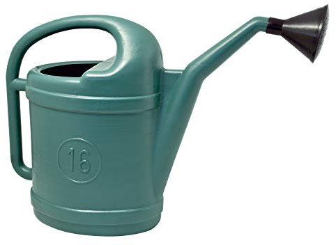 Innaffiatoio in plastica verde con riserva d'acqua 16 litri - Mobil Plastic