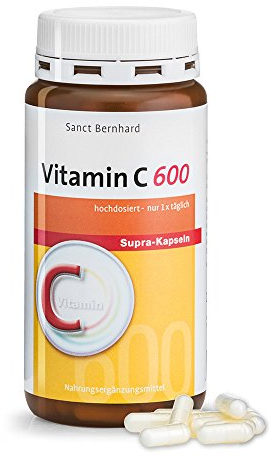 Sanct Bernhard Vitamin-C-600-Supra-Kapseln, Inhalt 180 Kapseln