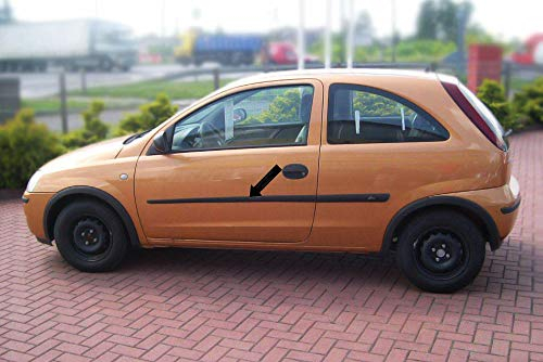 Spangenberg Seitenschutzleisten schwarz passend für Opel Corsa C Schrägheck 3-Türer Baujahre 09.2000-12.2009 F13 (3700013)
