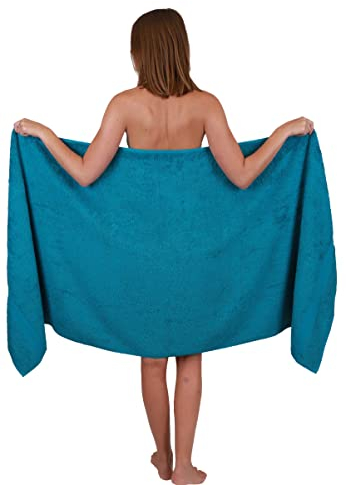 Betz Saunatuch XXL 80x200 cm – Palermo Saunahandtuch aus 100% Baumwolle – Weiches, saugstarkes Saunalaken für Damen & Herren – Ideal für Sauna, Wellness & Spa Farbe Petrol