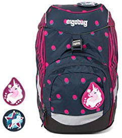 ergobag Unisex-Kinder Prime Backpack Single Rucksack Mehrfarbig (Shoobi Doobear)