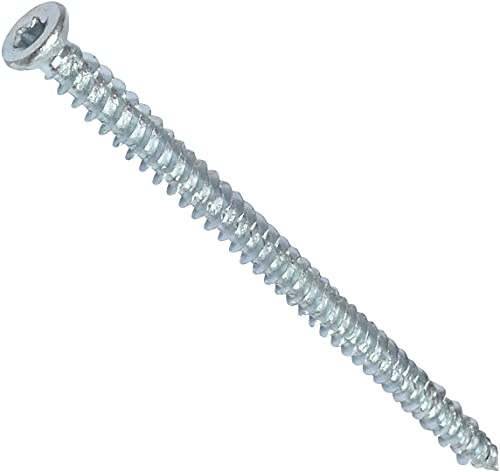 AERZETIX - Set di 50 viti di ancoraggio diretto per calcestruzzo Ø7.5x122mm testa fresata conica - con impronta a stella T30 - fissaggio diretto senza tasselli - C48387