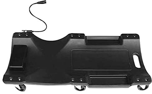 ARCH Auto-Reparatur Liegender Brett, Rollbrett Werkstatt, Verdickung Skateboard Schlafplatine Mit Riemenscheibe, Auto-Wartung Auto-Chassis-Reparatur-Tool (Color : Black-with Light, Size : 36inch)