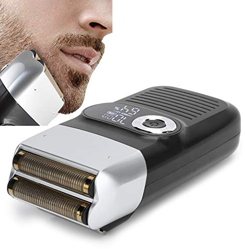 AYNEFY Folienrasierer Herren, leise wiederaufladbar, Elektrorasierer für Reise tägliche Pflege, Barttrimmer Präzisionsscherkopf | mit LCD-Display USB-C, 2-in-1 Glatzen- und Barttrimmer