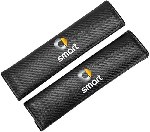 VIPOD 2 Stück Auto Gurtpolster FüR smart fortwo 451 450 452 453 454, Autogurte Schulterpolster Car Interior Seat Belt Shoulder