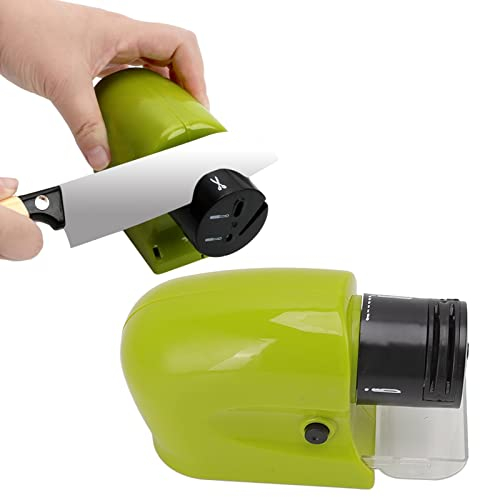 Electric Knife Sharpener, Knife Sharpener Home Kitchen Electric Knife Sharpening Machine Tool for Straight Serrated Edges