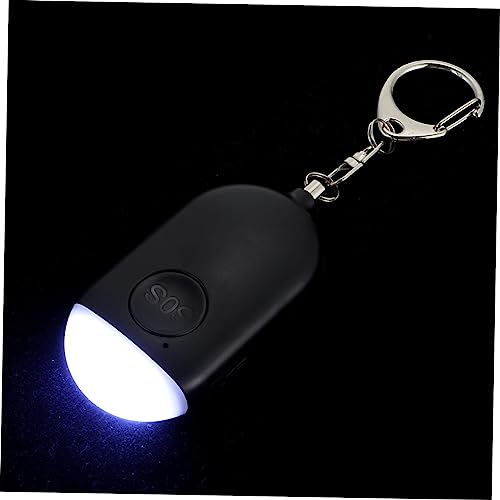 jojofuny Persönlicher Wiederaufladbarer Alarm Frauen Outdoor Tragbarer Sicherheitsalarm Kompakt Mit Led Licht Für Selbstschutz Unterwegs Schwarz