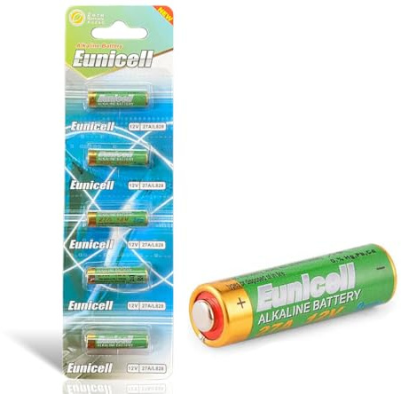 Pack of 20-27A L828 Eunicell 12V Alkaline Batteries - Suitable for use in LED lights, Digital Voice Recorders, Toys, Blood Glucose, Cholesterol Testing, Meters, Toys