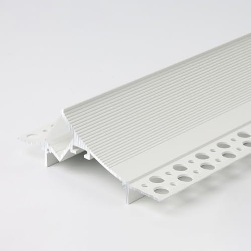 LED Aluminum Profile Strip Light Cover Plaster in Recessed Flexible Drywall Channel 3m Indirect Lighting Skirting Boards for Hallway and Living Room
