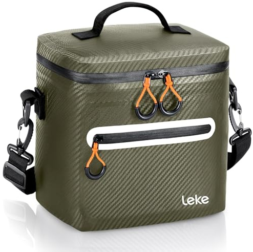 Lekesky 12/20L Verstärkter Isolierter Kühltasche – Tragbarer Kühltasche, Wasserdichter & Undichtheitsfreier Isolierter Lunchtasche für Camping, Picknick, Strand, Grillparty