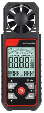 Anemometer, Digital Display Anemometer Handheld Wind Speed Gauge Meter Anemometro Windmeter,for Measuring Wind Speed(TA641A)