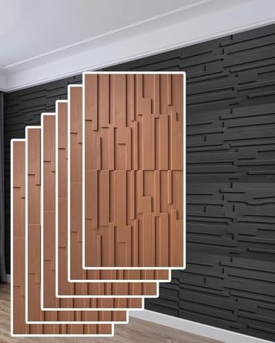 3D Wall Panels for Interior Decor, PU Board Acoustic Wall Cladding for, Bathroom, Balcony, Bedroom, Living Room - Concave-Convex Surface Design