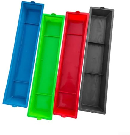 Besttoolifes Confezione da 4 mangiatoie per pollame e dispenser di cibo per polli, anatre, quaglie e piccioni