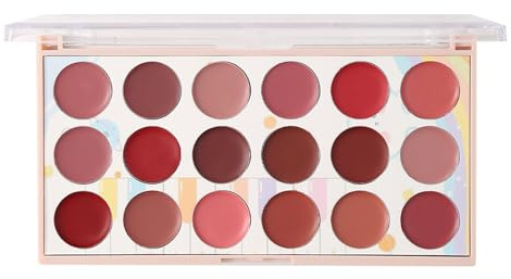 Palette di rossi opachi - labbra 18 colori, a prova di sudore con set di | lucidalabbra portatili, regalo per donne a lunga durata, kit trucco per fidanzata, madre, moglie, rossetto quoti