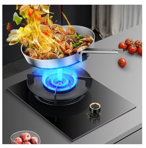 Cuisinière À Gaz Portable, Cuisinière À Gaz De Camping 5,0 KW, Régulateurs D'intérieur De Restauration En Acier Inoxydable, Avec Protection Contre Les Flammes(Black,NG)