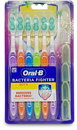 Oral-B Cavity Defense Spazzolino da denti 6 Pack, Manuale, Adulto, Multicolore