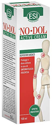 ESI - No-Dol Active Cream, Crema a Base di Artiglio del Diavolo, Arnica, Aloe Vera e Glucosamina, Allevia Fastidio e Rigidità Articolare, Clinicamente Testato, Senza Parabeni, 100 ml