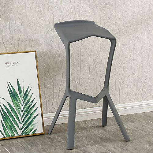GDHY Barstuhl Bistrohocker Aus Kunststoff Tresenhocker Mit Rückenlehne Und Fußstütze Ergonomischer Moderne Barhocker Stapelbar Für Küchen, Theke