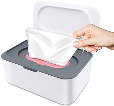 BIAO TX Feuchttücher Box, Grau Feuchtes Toilettenpapier Box, Taschentücher Box Für Toilettenpapier Aufbewahrung, Baby Feuchttücher