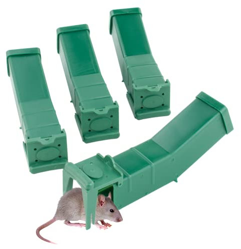 KCT 4 Pack Humane No Kill Mouse Trap Indoor Outdoor Rodent Catcher Simple Release