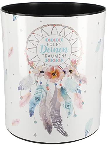 alles-meine.de GmbH Papierkorb Motive wählbar 13 Liter - 30 cm hoch - großer Mülleimer Eimer - wasserdicht - aus Kunststoff Behälter/Spielzeugkorb/Popcornschüssel - auch ..