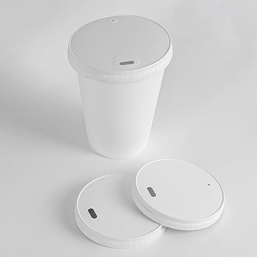 Couvercle pour Gobelets en Carton, Café à Emporter, Biodégradable et Compostable (1250, Ø 70)