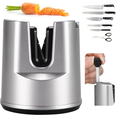 ALSUP Knife Sharpener, Hands-Free Safety Knife Sharpener, Self-Adjusting Protractor Knife Sharpener, Ideal for Hardened Steel And Serrated Grinding