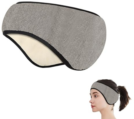Agatige Schlafmaske, Augenmaske zum Schlafen mit verstellbarem Kopfteil, Ohrenschützer zum Schlafen, Ohrenwärmer für Seitenschläfer Männer und Frauen
