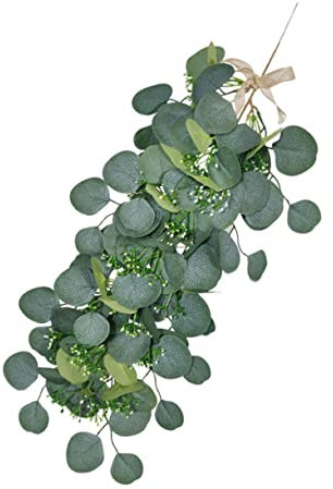 Alipis 2pcs Hanging Fake Plant Decor Simulation Eucalyptus Leaves Artificial Plant Pendant for Home Wedding Garden Decor