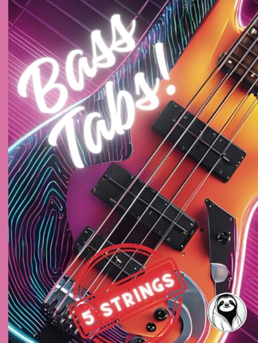 Bass Tabs! - Notebook for 5-string Bass: Blank Tablature Book | Musician's Notebook | With Table of Contents