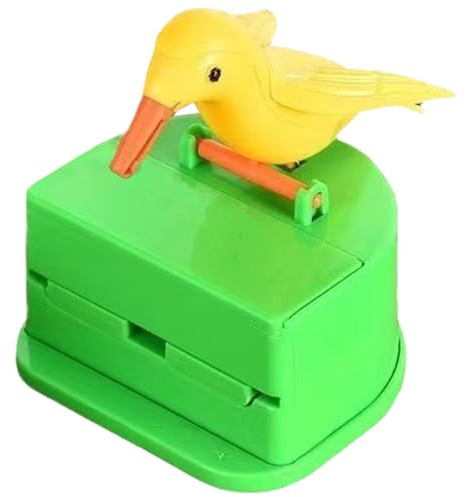 Distributeur Automatique De Cure-Dents à Pousser Distributeur De Cure-Dents à Motif D'oiseau Drôle Porte-Cure-Dents En Plastique De 3,5 X 3 X 3,4 Pouces Avec Une Boîte à Cure-Dents Distributeur De Por