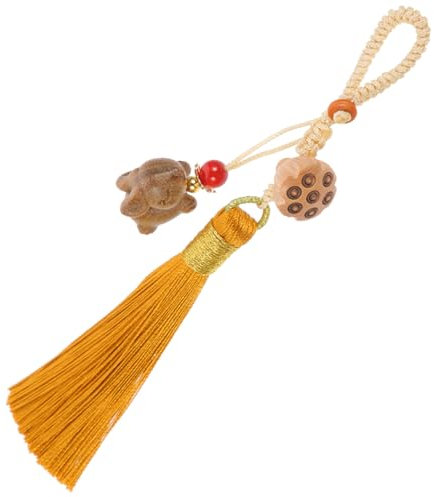 WRITWAA Auspicious Jade Rabbit Pendant Fluffy Bunny Keychain Green Bunny Ornament