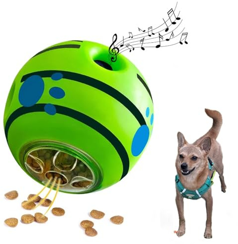 gudong Indestructible Dog Toys Ball,Interactive Dog Toys For Boredom,Giggle Ball For Dogs,Dog Treat Dispenser,Dog Treat Toy,Enrichment Toys For Dogs (3.15 inch)