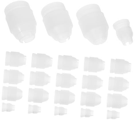 GALPADA 24pcs Decorating Tip Coupler Piping Couplers for Cake Decorating Compact Piping Converter Cake Nozzle Connectors