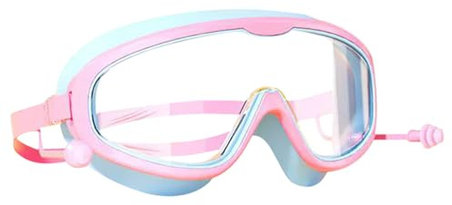 Luieonm Lot de 2 lunettes de natation pour, anti-buée et anti-UV pour jeunes garçons et filles K-ids 6-14