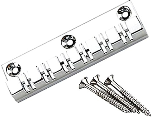 12-saitige Metall Gitarrenbrücke in Silber für E-gitarre | Passend für Gitarre, Einfache Montage, Kompatibilität, Gitarrenteil Ga894
