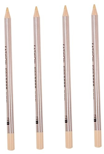 Hemobllo Stylo Correcteur de Cicatrices et Taches Waterproof 4 Pièces Taille Standard en Bois Naturel pour Visage Femmes Maquillage Voyage