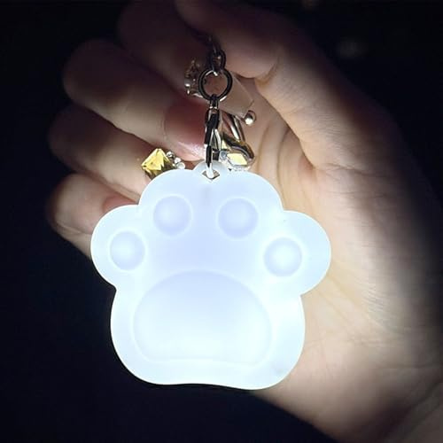 Yuemeuy Luz Para Bolso - Lámpara LED Portátil Con Diseño De Garras De Gato Y Nube,Lámpara Nocturna Portátil con Activación Táctil - Para Mujeres, Damas Y Niñas, Para Bolsos, Monederos, Mochilas Y