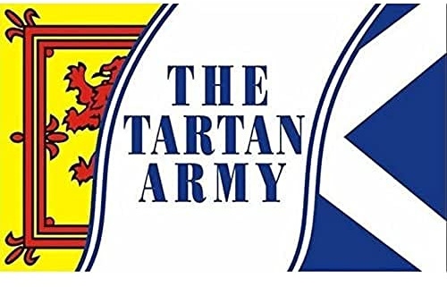 AZ FLAG Bandiera Scozia Tartan Army 90x60 cm Poliestere 100D 2 Occhielli | Uso interno ed esterno bandiera decorativa della Nazionale di calcio della Scozia doppie cuciture e bordi rinforzati