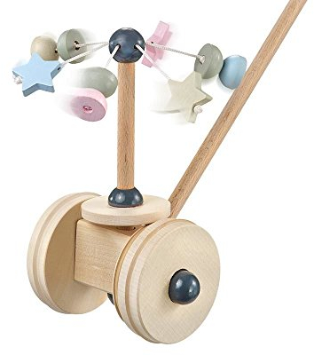 Selecta 64018 Sternchenkarusell, Schiebefigur aus Holz, Bellybutton, 20 cm, bunt