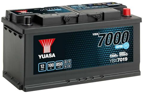 Yuasa YBX7019 12V 100Ah 850CCA EFB Start Stop High Performance Car Battery