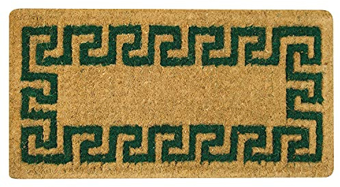 OLIVO.shop | IMPERIALE Zerbino cocco naturale alto 4 cm, intrecciato a mano, 4 disegni 4 misure (verde, 40X80 Cm)