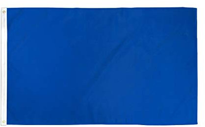 AZ FLAG - Drapeau Commissaire de course Bleu - 90x60 cm - Polyester léger - Drapeau Avertissement À Laisser Passer Avec Oeillets Métalliques Intégrés - 40g